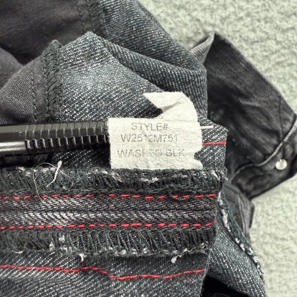 Rag & Bone Jeans Women 27 Pant Black Red Racer Stripe Ankle Straight Faded Denim - Picture 5 of 8